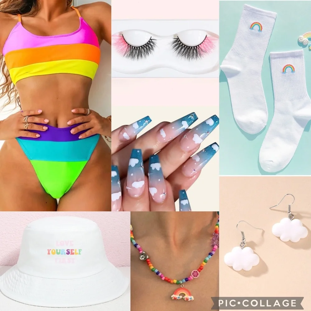 Rainbow Full Rave / Festival Outfit